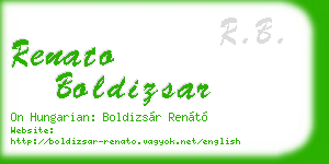 renato boldizsar business card